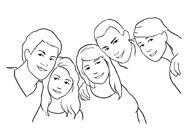 mẫu ảnh chụp gia đình 5 người - HThao Studio tại Tp.HCM