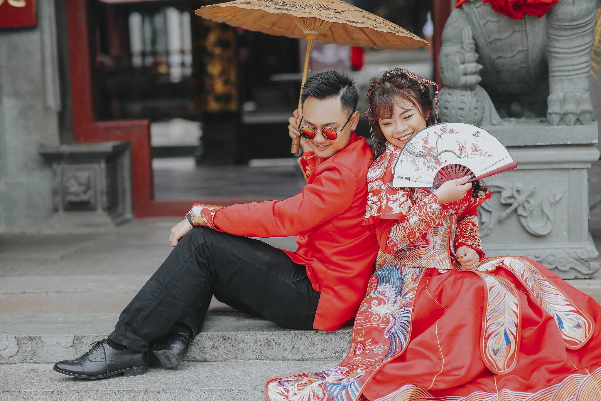 couple co trang 3 - Bộ ảnh couple cổ trang chụp tại chùa bà thiên hậu- HThao Studio