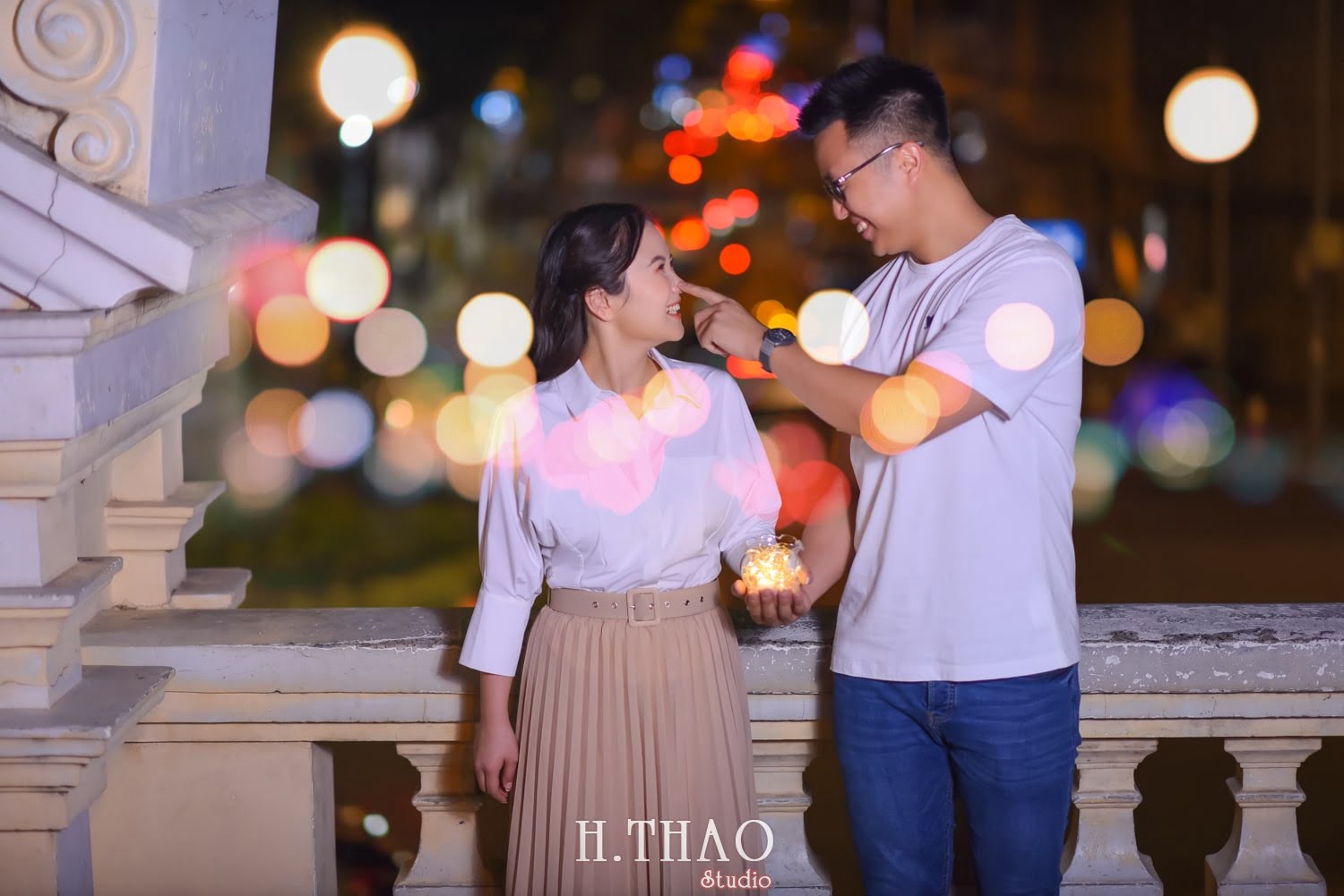 Anh chup couple ban dem 7 min - Album ảnh couple chụp buổi tối đẹp lung linh - HThao Studio