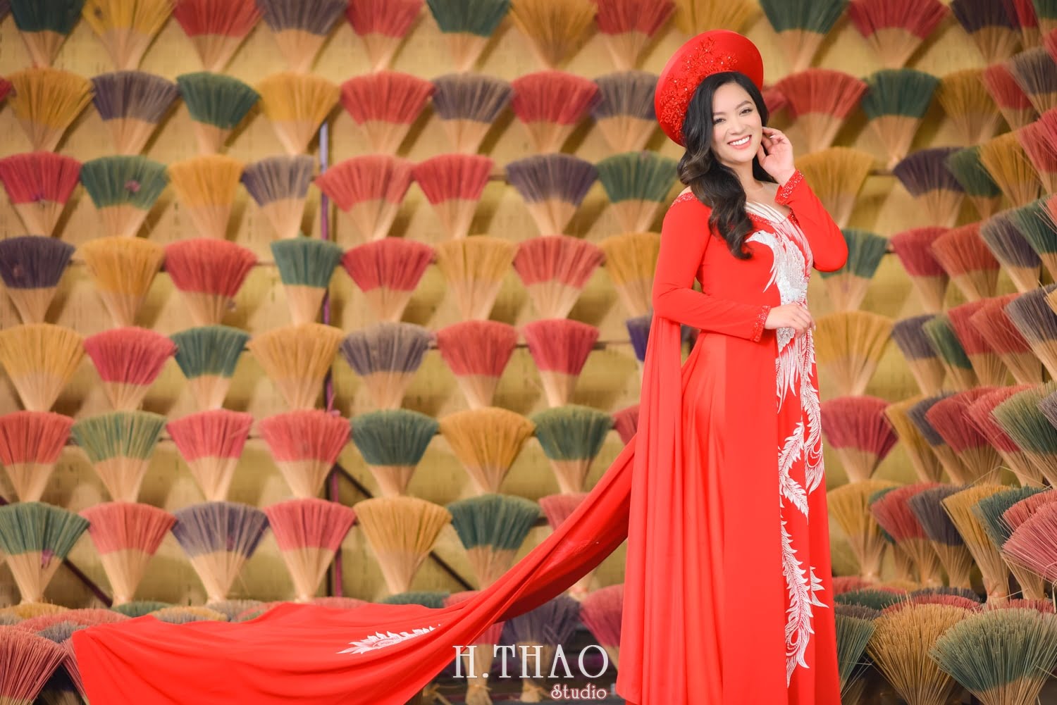 Anh couple 3 min - Bộ ảnh cưới áo dài truyền thống theo phong cách Việt đẹp – HThao Studio