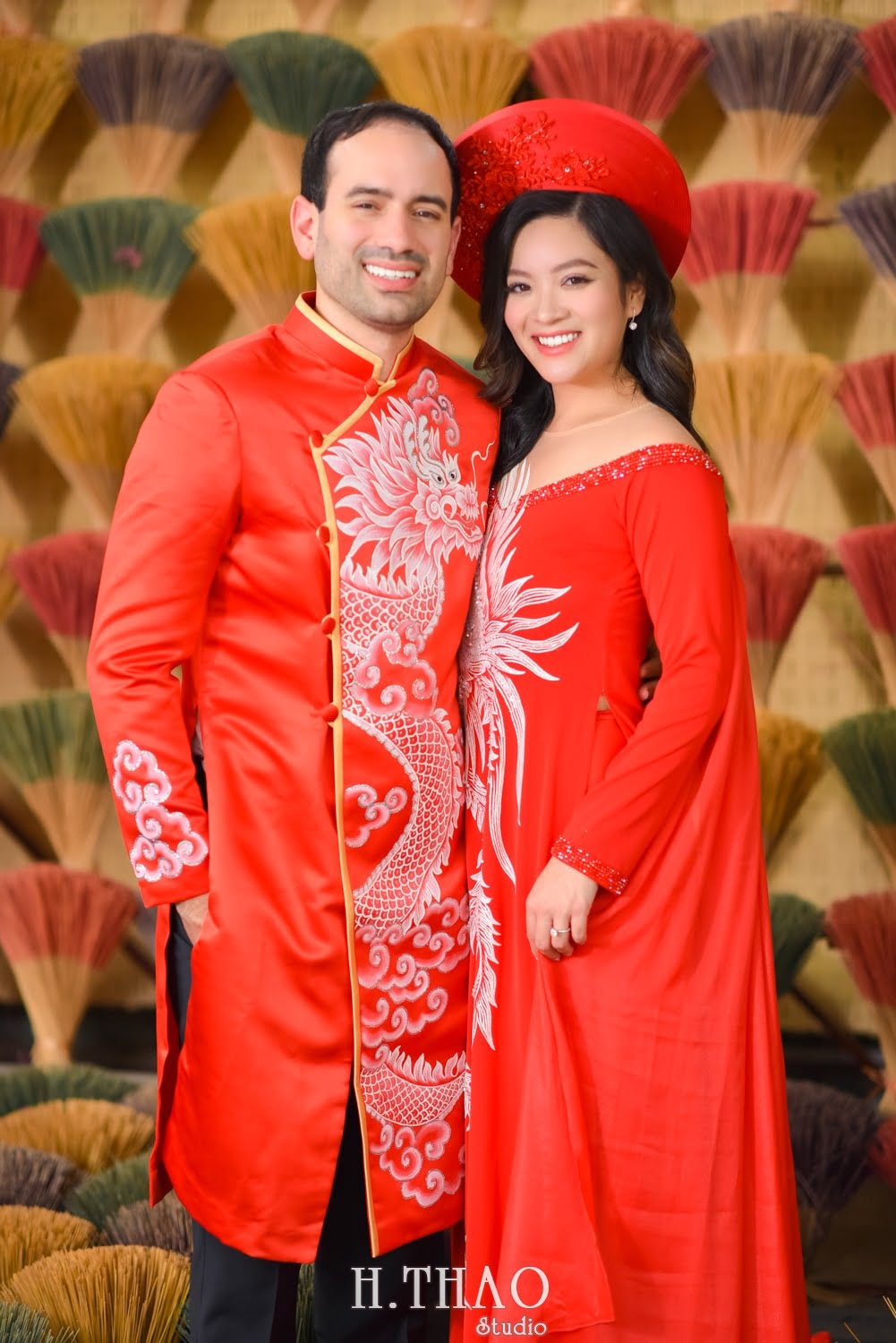 Anh couple 8 min - Bộ ảnh cưới áo dài truyền thống theo phong cách Việt đẹp – HThao Studio