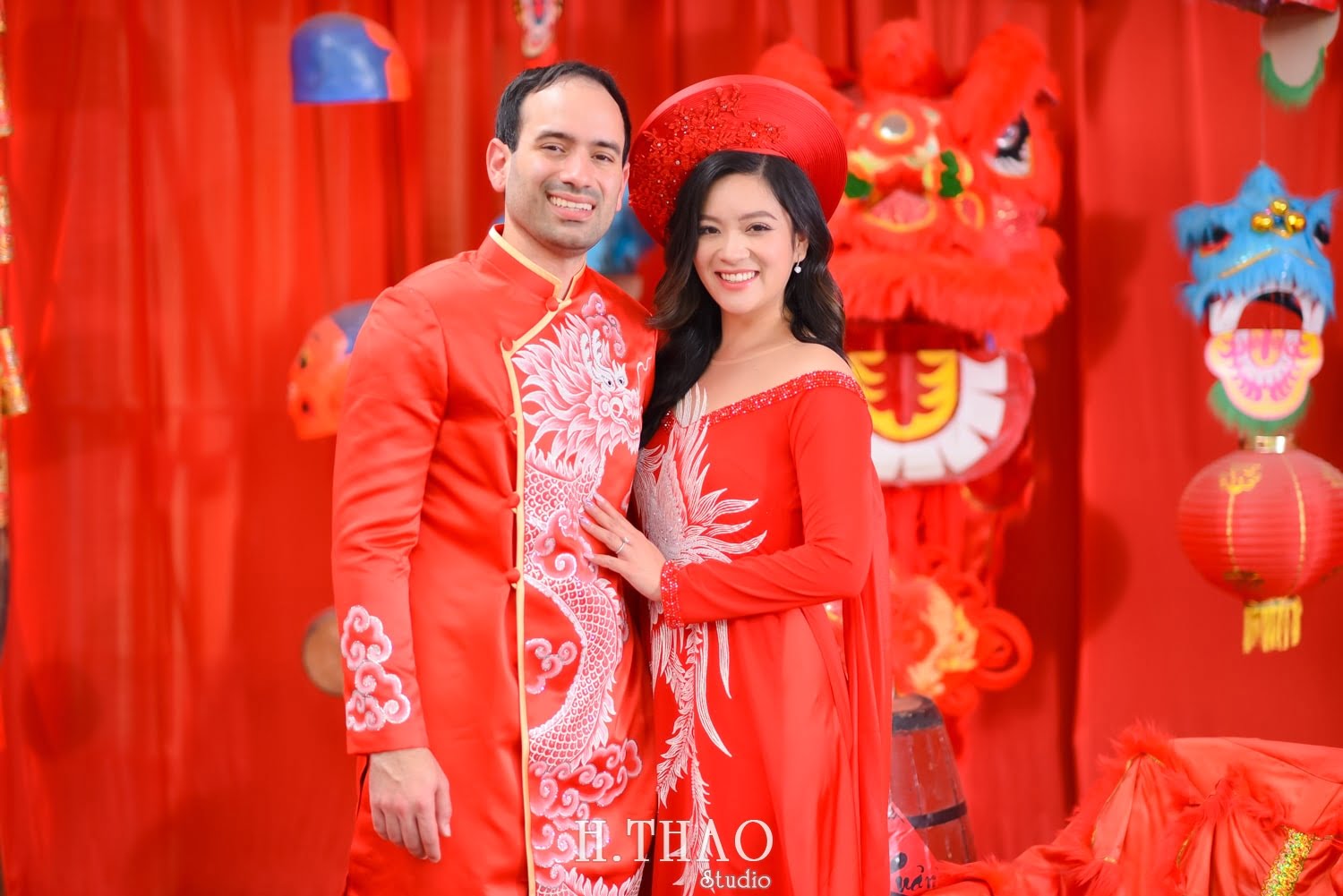 Anh dam cuoi Viet Nam 12 min - Bộ ảnh cưới áo dài truyền thống theo phong cách Việt đẹp – HThao Studio