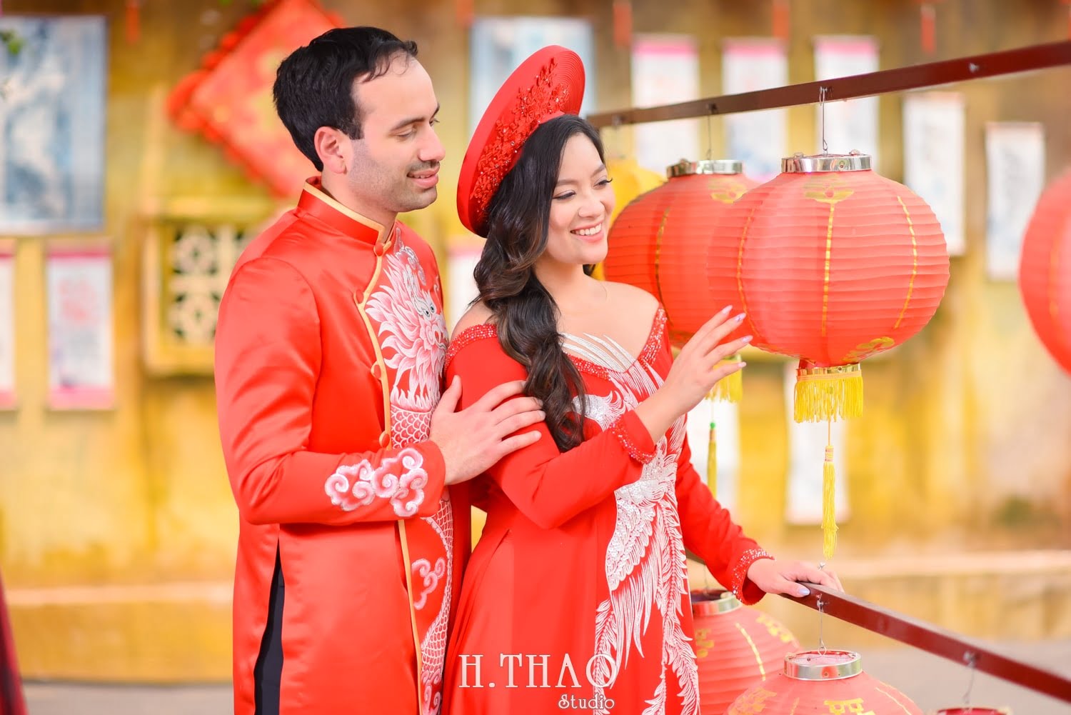 Anh dam cuoi Viet Nam 14 min - Bộ ảnh cưới áo dài truyền thống theo phong cách Việt đẹp – HThao Studio