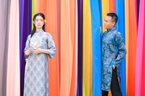 Anh ao dai tet dep 10 min 585x389 - Album ảnh tết chụp tại phim trường Paris quận 9 đẹp