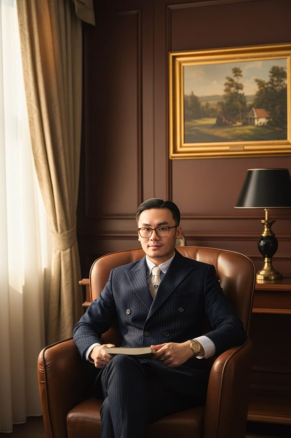 A Cuong 5 min 585x878 - Concept Chụp Ảnh Doanh Nhân Phong Cách Cổ Điển tại HThao Studio