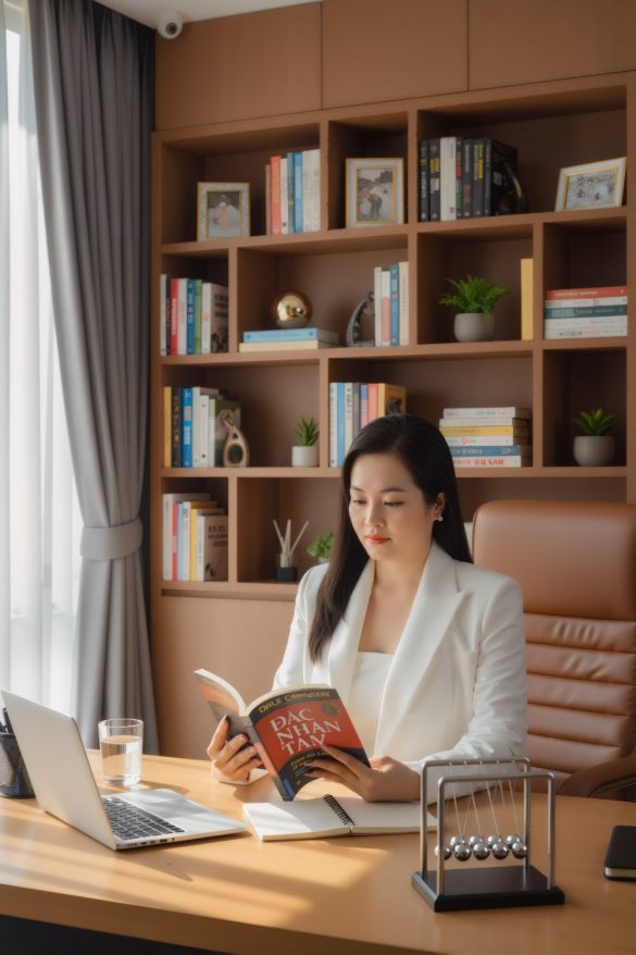 Anh giam doc 8 min 585x878 - Concept ảnh doanh nhân nữ mới, đẹp 2025 tại HThao Studio