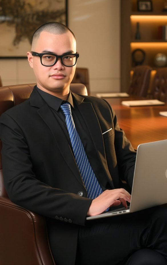 Anh giam doc 3 min 585x927 - 3 Concept chụp ảnh giám đốc chuyên nghiệp, sang trọng